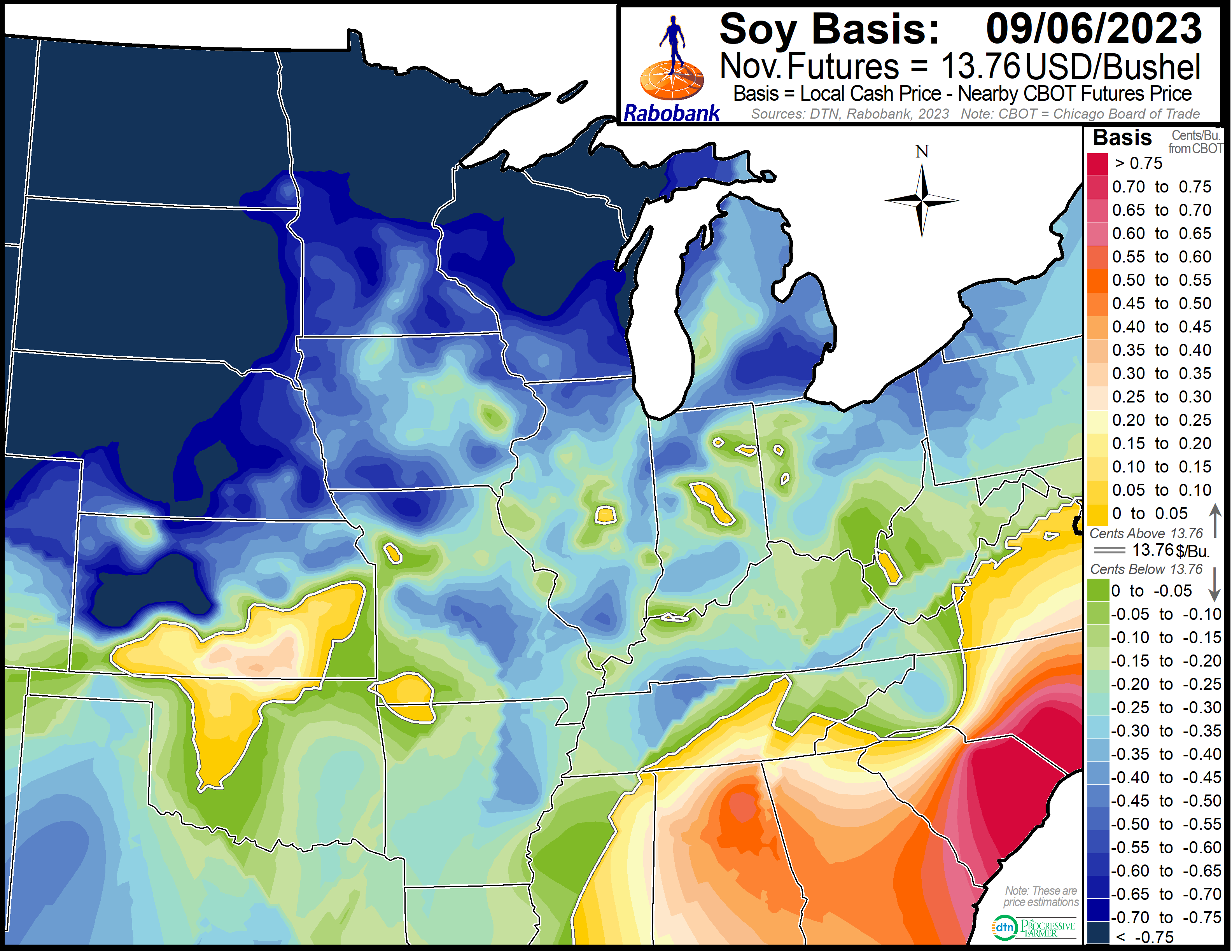 Corn & Soybean Basis Maps | Rabo AgriFinance